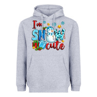 Heather Grey i'm snow cute Heavyweight Hoodie - texasbilliewilder