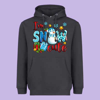 I'm Snow Cute Heavyweight Hoodie Designed By Texasbilliewilder