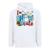White i'm snow cute Heavyweight Hoodie - texasbilliewilder