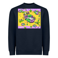 Navy mardi gras lips Heavyweight Sweatshirt - MaliasSmallBusiness
