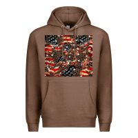 Chestnut American flag leopard tumbler Premium Hoodie - HowdyJamesFarm