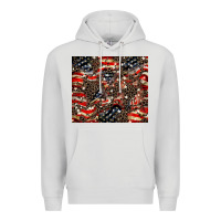 Dove Grey American flag leopard tumbler Premium Hoodie - HowdyJamesFarm