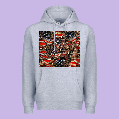 American Flag Leopard Tumbler Premium Hoodie Designed By Howdyjamesfarm
