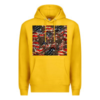 Lemon American flag leopard tumbler Premium Hoodie - HowdyJamesFarm
