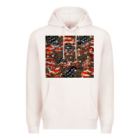 Pale Pink American flag leopard tumbler Premium Hoodie - HowdyJamesFarm