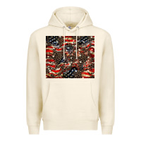Tofu American flag leopard tumbler Premium Hoodie - HowdyJamesFarm