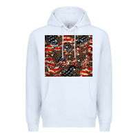White American flag leopard tumbler Premium Hoodie - HowdyJamesFarm
