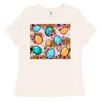 Bone Easter eggs cowhide leopard tumbler Easter Day Ladies Tee - Neo Western