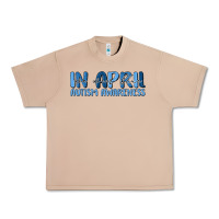 Burro in april we wear blue autism awareness Urban Heavy Tee - MaliasSmallBusiness