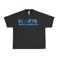 Pigment Black in april we wear blue autism awareness Urban Heavy Tee - MaliasSmallBusiness