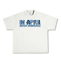 Pistachio in april we wear blue autism awareness Urban Heavy Tee - MaliasSmallBusiness