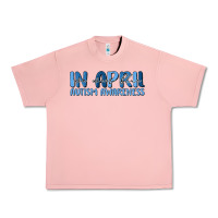 Salmon in april we wear blue autism awareness Urban Heavy Tee - MaliasSmallBusiness