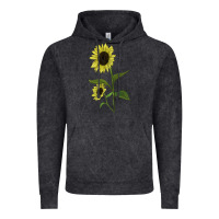 Vintage Black Buttercream Sunflower Vintage Hoodie - LillyAllenDesigns