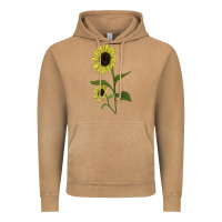 Vintage Camel Buttercream Sunflower Vintage Hoodie - LillyAllenDesigns