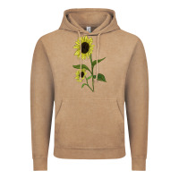 Vintage Coffee Buttercream Sunflower Vintage Hoodie - LillyAllenDesigns