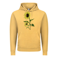 Vintage Mustard Buttercream Sunflower Vintage Hoodie - LillyAllenDesigns