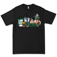 Black hunter green hockey coffee cups Premium Tee - AdoDesignShop
