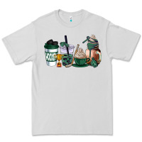 Dove Grey hunter green hockey coffee cups Premium Tee - AdoDesignShop