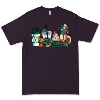 Plum hunter green hockey coffee cups Premium Tee - AdoDesignShop