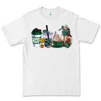 White hunter green hockey coffee cups Premium Tee - AdoDesignShop
