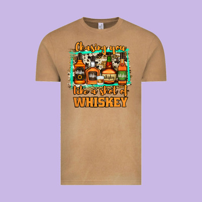 Chasing You Like A Shot Of Whiskey Vintage Tee Designed By Jasminsmagicworld