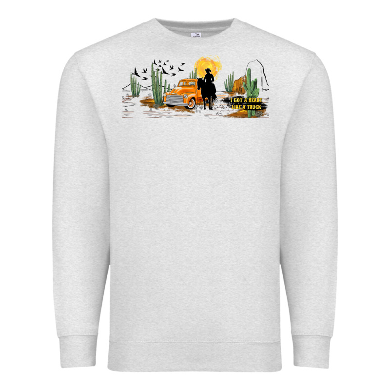 Western I Got A Heart Like A Truck Premium Sweatshirt by TumblerDesignByShophia | Teevron