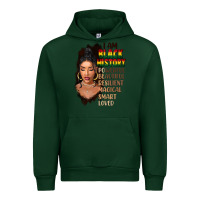 Forest Green I am black history black girl Urban Hoodie - FaDigitalArtStudio