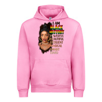 Fuchsia Pink I am black history black girl Urban Hoodie - FaDigitalArtStudio