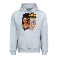 Heather Grey I am black history black girl Urban Hoodie - FaDigitalArtStudio