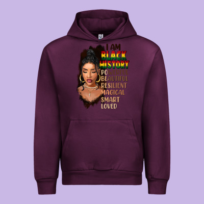 I Am Black History Black Girl Urban Hoodie Designed By Fadigitalartstudio