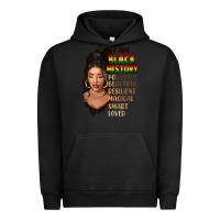 Pigment Black I am black history black girl Urban Hoodie - FaDigitalArtStudio