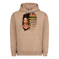 Pigment Burro I am black history black girl Urban Hoodie - FaDigitalArtStudio