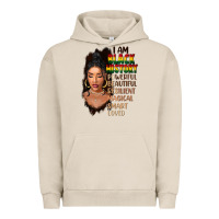 Pigment French Oak I am black history black girl Urban Hoodie - FaDigitalArtStudio