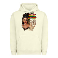 Pigment Pistachio I am black history black girl Urban Hoodie - FaDigitalArtStudio