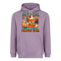 Lavender Just a girl who loves pumpkin spice Heavyweight Hoodie - NancyCooperArtShop