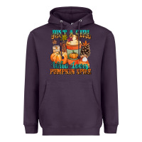 Plum Just a girl who loves pumpkin spice Heavyweight Hoodie - NancyCooperArtShop