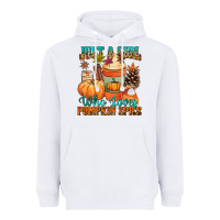 White Just a girl who loves pumpkin spice Heavyweight Hoodie - NancyCooperArtShop
