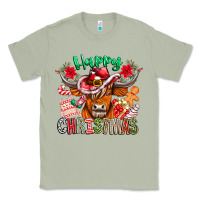 Matcha Happy Christmas Cow Classic Tee - CowhideDigitalArt