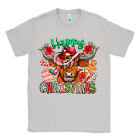 Moon Dust Happy Christmas Cow Classic Tee - CowhideDigitalArt