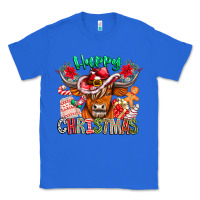 True Royal Happy Christmas Cow Classic Tee - CowhideDigitalArt