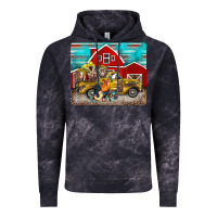 Cloud Black western truck farm animals mousepad Vintage Hoodie - BarkalooDesign