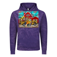 Cloud Purple western truck farm animals mousepad Vintage Hoodie - BarkalooDesign