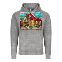 Cloud Rock western truck farm animals mousepad Vintage Hoodie - BarkalooDesign