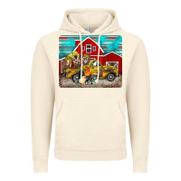 Vintage Artic western truck farm animals mousepad Vintage Hoodie - BarkalooDesign