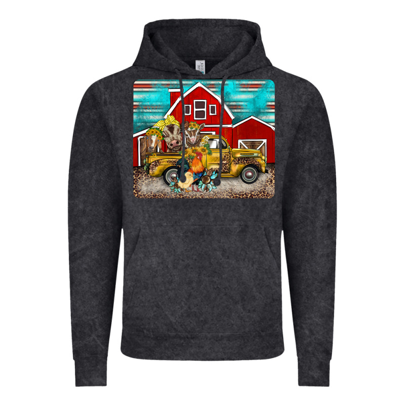 Western Truck Farm Animals Mousepad Vintage Hoodie by BarkalooDesign | Teevron
