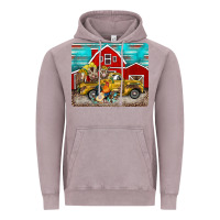 Vintage Zinc western truck farm animals mousepad Vintage Hoodie - BarkalooDesign