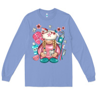 Colony Blue dentist gnome Long Sleeve Tee - NancyCooperArtShop