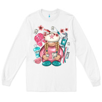 White dentist gnome Long Sleeve Tee - NancyCooperArtShop
