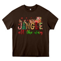 Chocolate Brown jingle all the way Heavy Core Tee - FaDigitalArtStudio
