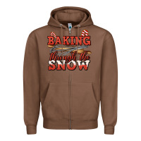 Chestnut baking through the snow christmas Zipper Hoodie - Jasminsmagicworld
